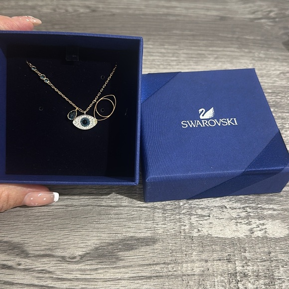 Authentic Swarovski Symbolic Evil Eye Crystal Necklace Jewelry Collection - Picture 4 of 4